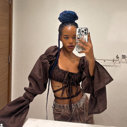 MONROE TOP (Chocolate Brown