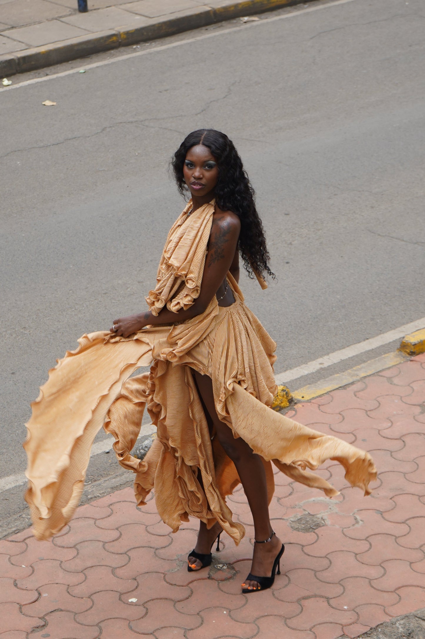 DEBORAH DRESS (GOLD)
