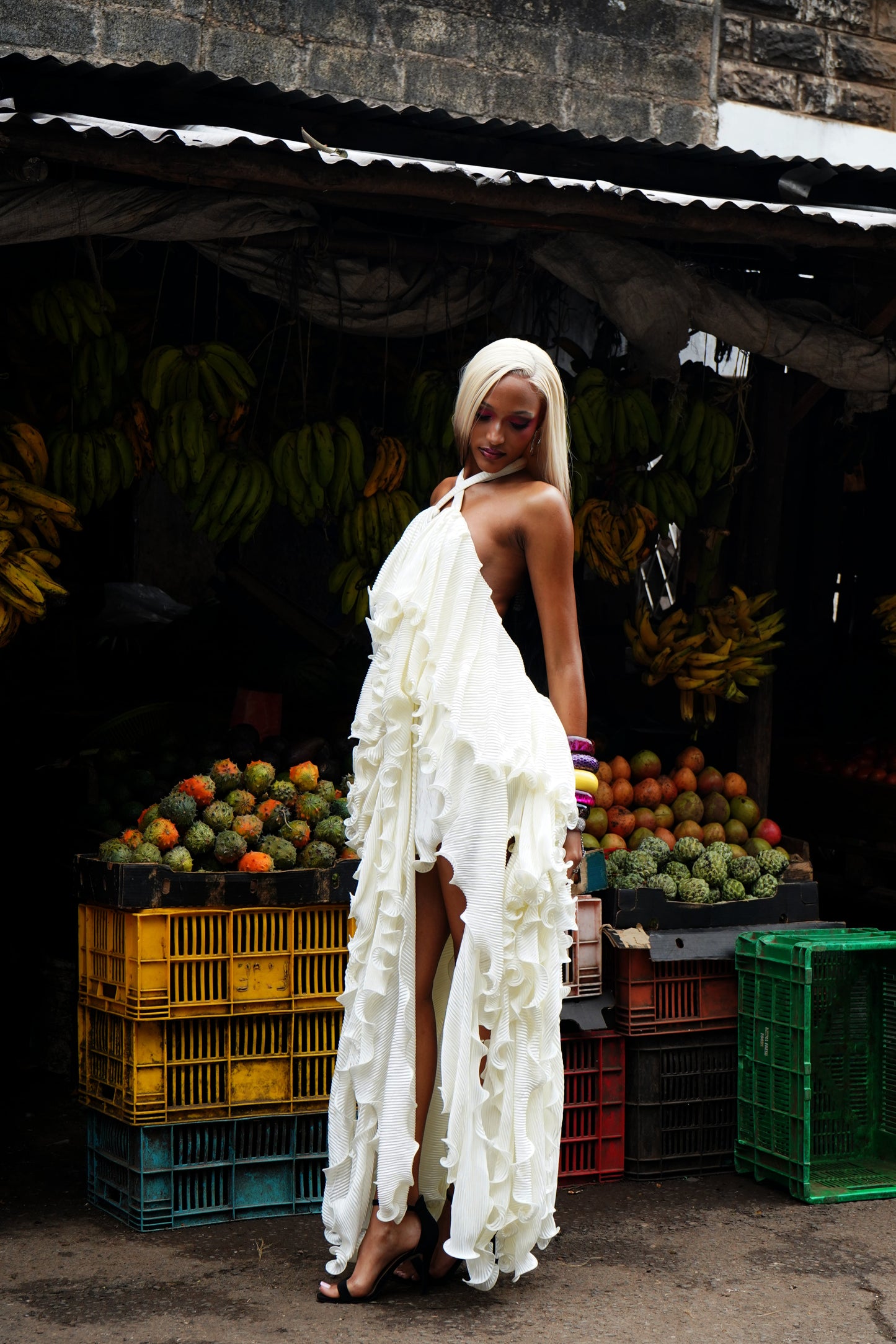 DEBORAH DRESS (OFF-WHITE)
