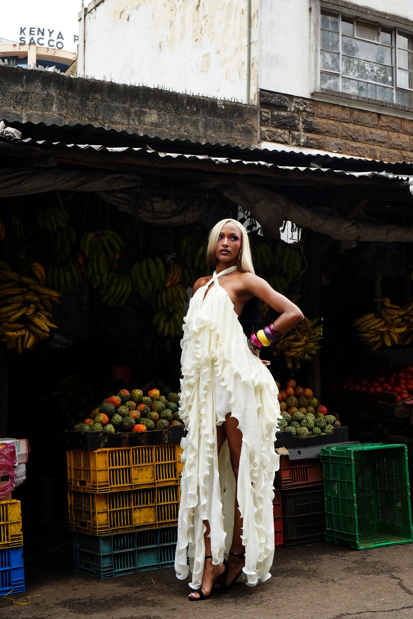 DEBORAH DRESS (OFF-WHITE)